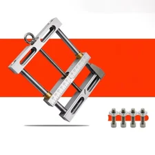 4 Inch Parallel-Jaw Vice Aluminium Alloy Flat Tongs Vice Max Holding Width 110MM