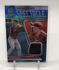 2021 Spectra Pavin Smith Game Day Spectacle Neon Blue Prizm /50 Jersey Relic
