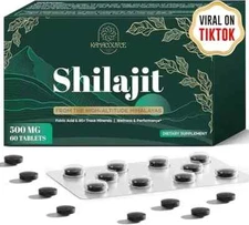 30,000mg Shilajit Himalayan Organic w/ Fulvic Acid 85+Trace Mineral TIKTOK VIRAL