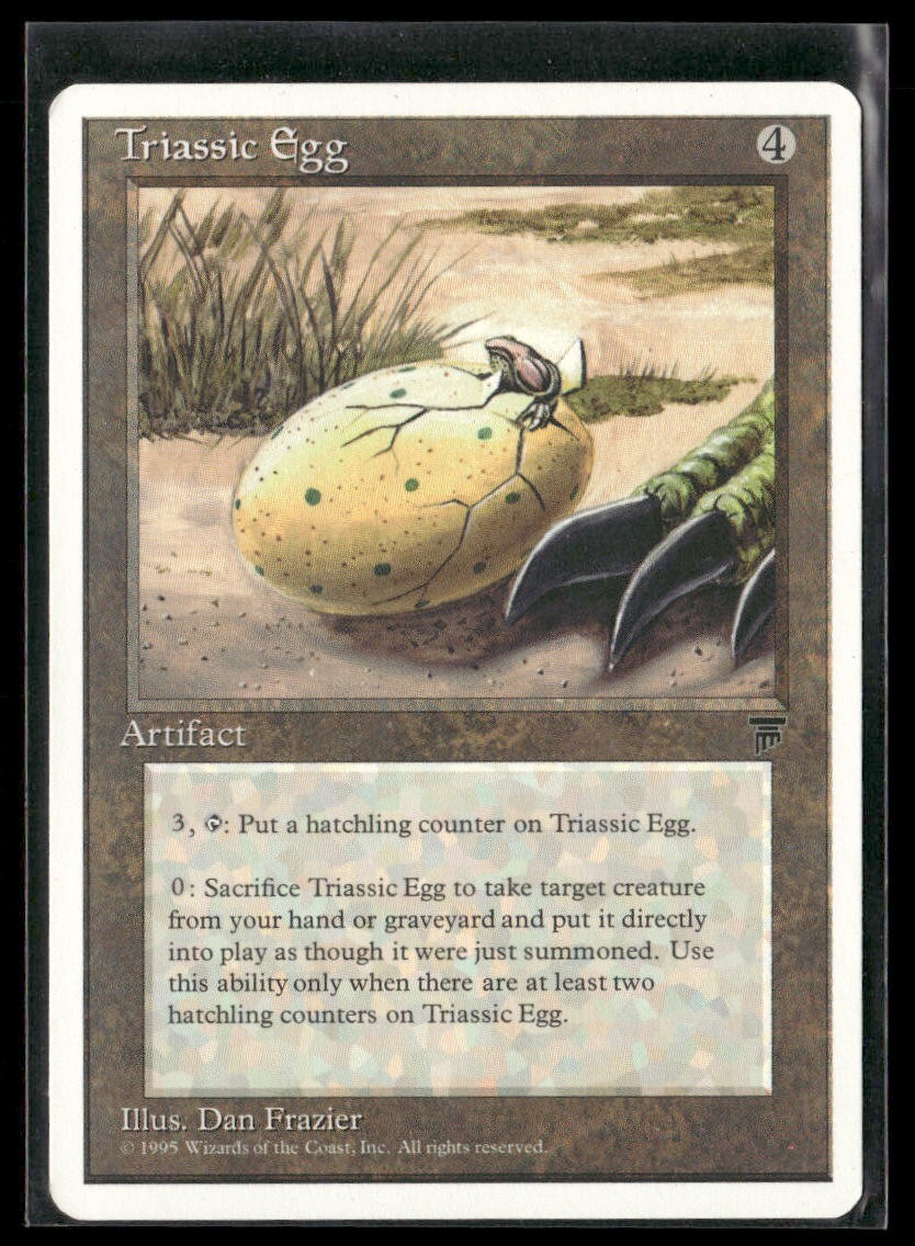 1995 Magic The Gathering - Chronicles White Border Triassic Egg