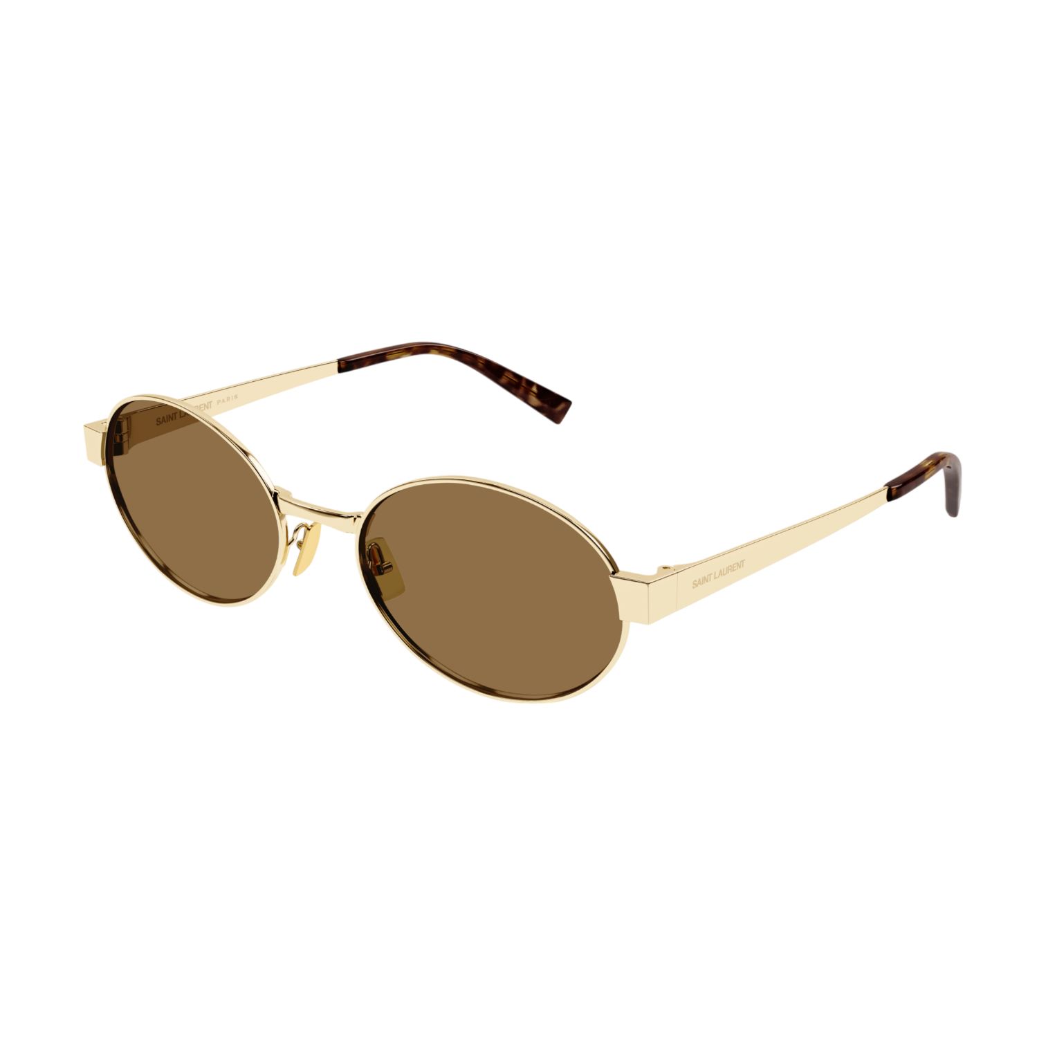 Occhiali da sole donna Saint Laurent SL 692 montatura oro lenti marroni. 55mm