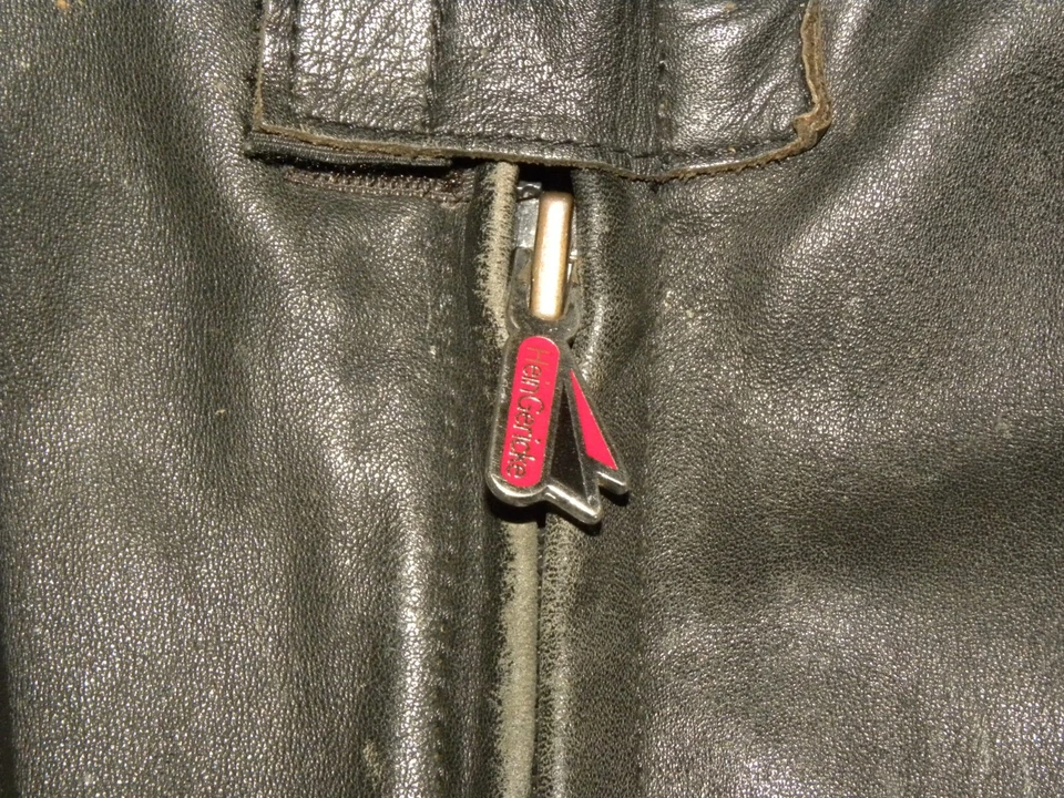 Mens Vintage 90's FirstGear Hein Gericke Black Leather Riding Jacket Size 40 - Image 4 of 4