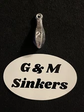 50 Bank Sinkers 2 oz hand made with top grade lead Fishing Weights USA