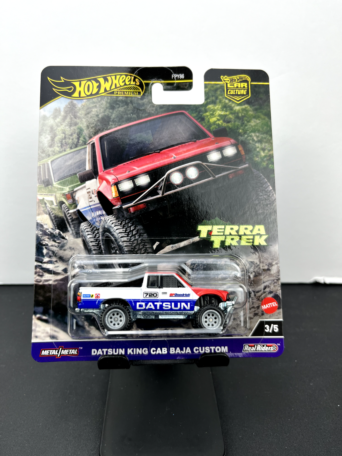 Hot Wheels 2024 Premium Car Culture Terra Trek Datsun King Cab Baja Custom Red
