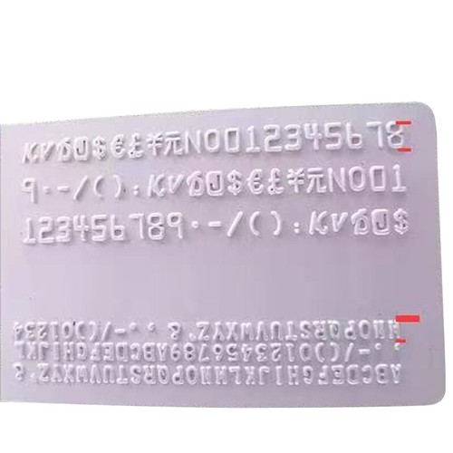 Manual Operation PVC Embosser Machine Embossing Machine For Cards 72 Characters - Picture 6 of 9