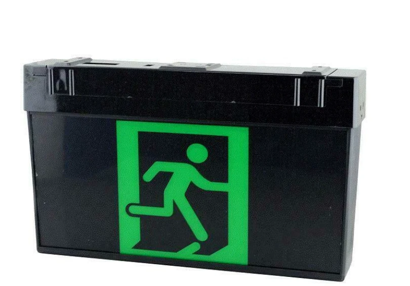 Standard Emergency Exit Sign Light LED Ceiling Mount Running Man Double Sided - image 4 of 4