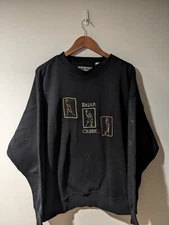 Vintage 90s Golf Swing Sports Briar Creek Black X-Large Sweatshirt