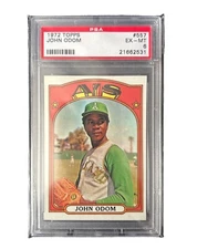 1972 Topps High Number John Blue Moon Odom #557 PSA6  Please Read Description