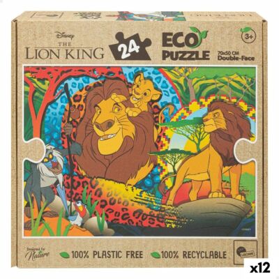 Kinderpuzzle The Lion King Beidseitig 24 Stücke 70 x 1,5 x 50 cm [12 Stück]