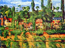 Art Mural Ceramic Landscape Backsplash Tile Cezanne 379