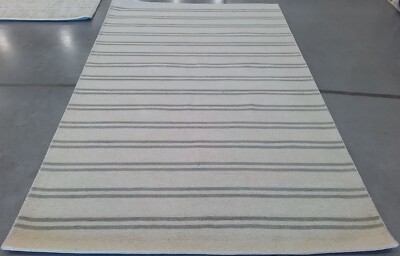 IVORY / GREY 5'-0'' x 8'-0'' Broken Thread Rug, Reduced Price 1172769330 MET604A-5