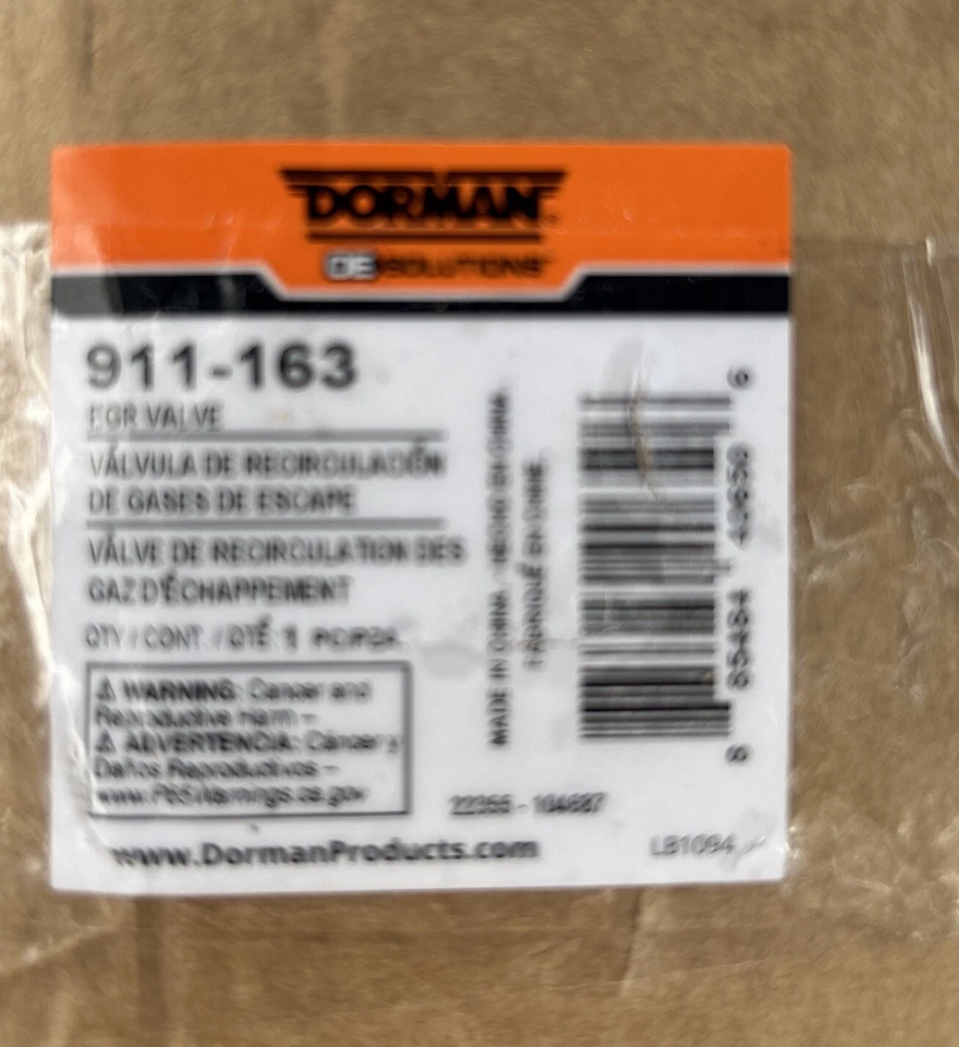 Válvula EGR para Chevrolet Malibu 2004-2006 -- 911-163-Dorman Foto 3 de 4