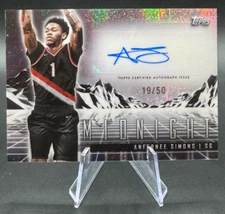 2024 Anfernee Simons Auto /50 Topps MIDNIGHT Horizon Auto HS-ANS | Celtics