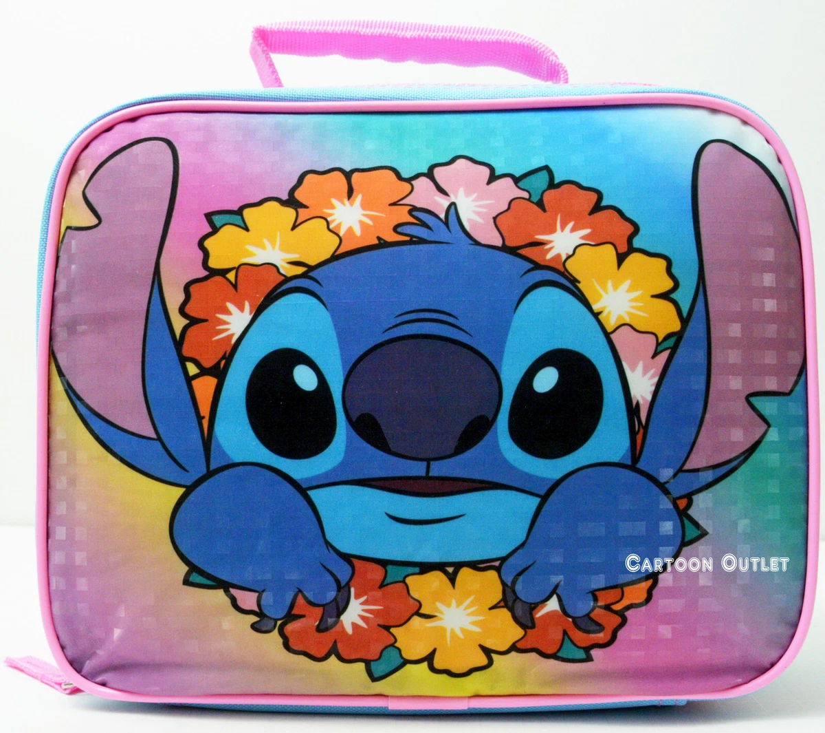 Disney Lilo Stitch Kids School 9.5×8 Lunch Bag Snack Tote Lunchbox  Insulated