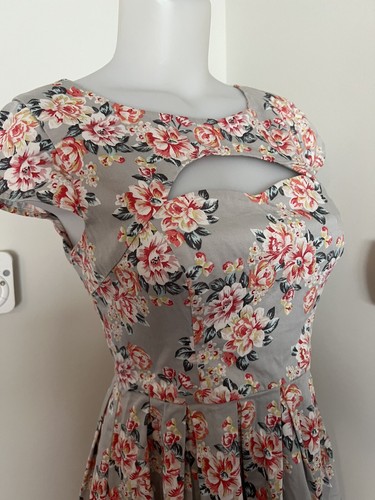 Lauren Conrad gray floral colorful 