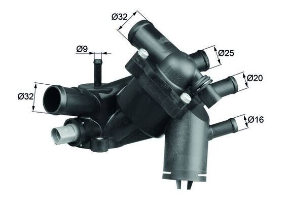 Mahle TM 5 109 Thermostat, KüHlmittel FüR Audi VW-image