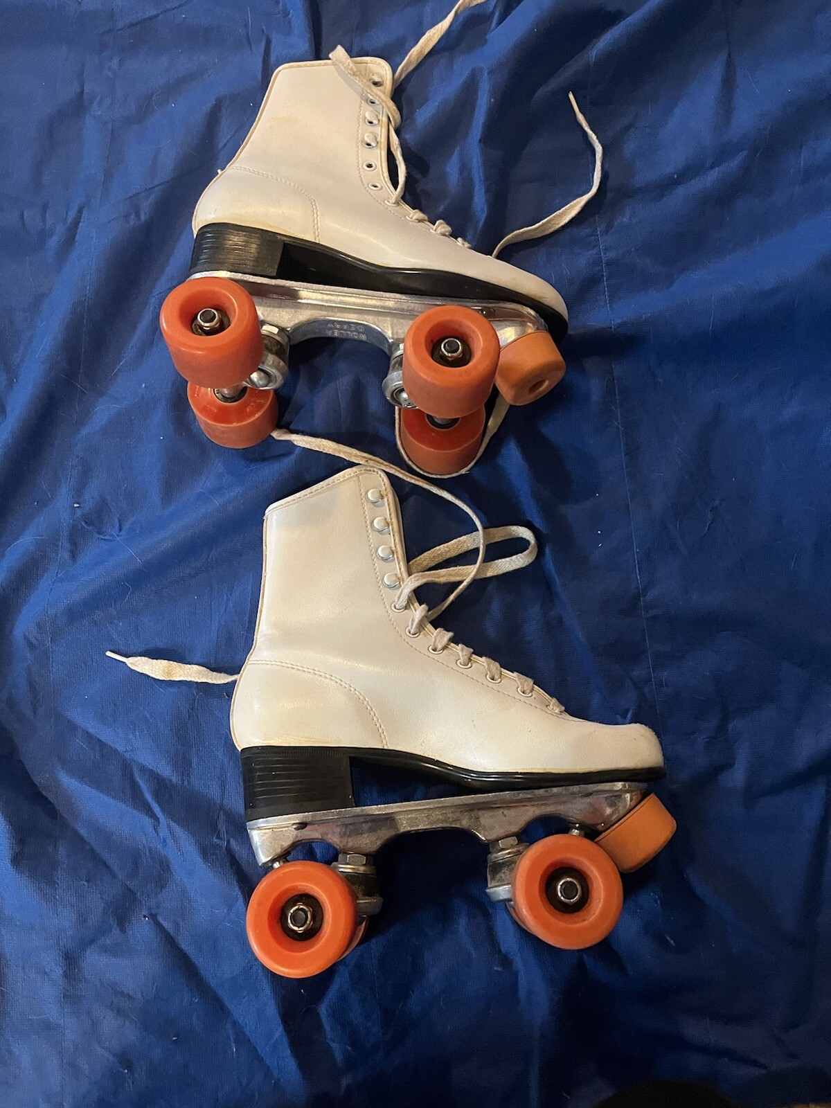 Vintage Roller Derby Women's White Shoe Skates Urethane Wheels Size 6 Model 982 eBay