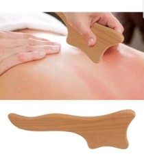 Gua Sha Board Men Women Wooden Ergonomic Muscle Relaxation Lymphatic Drainag ADS