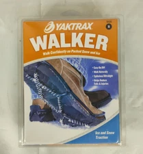 Yaktrax Walker Traction Cleats for Snow and Ice Black Small Non-Spike 08601