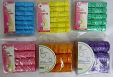 LOT OF 2 PACK---Snap-On Magnetic Hair Roller Curler Plastic---R129~R135