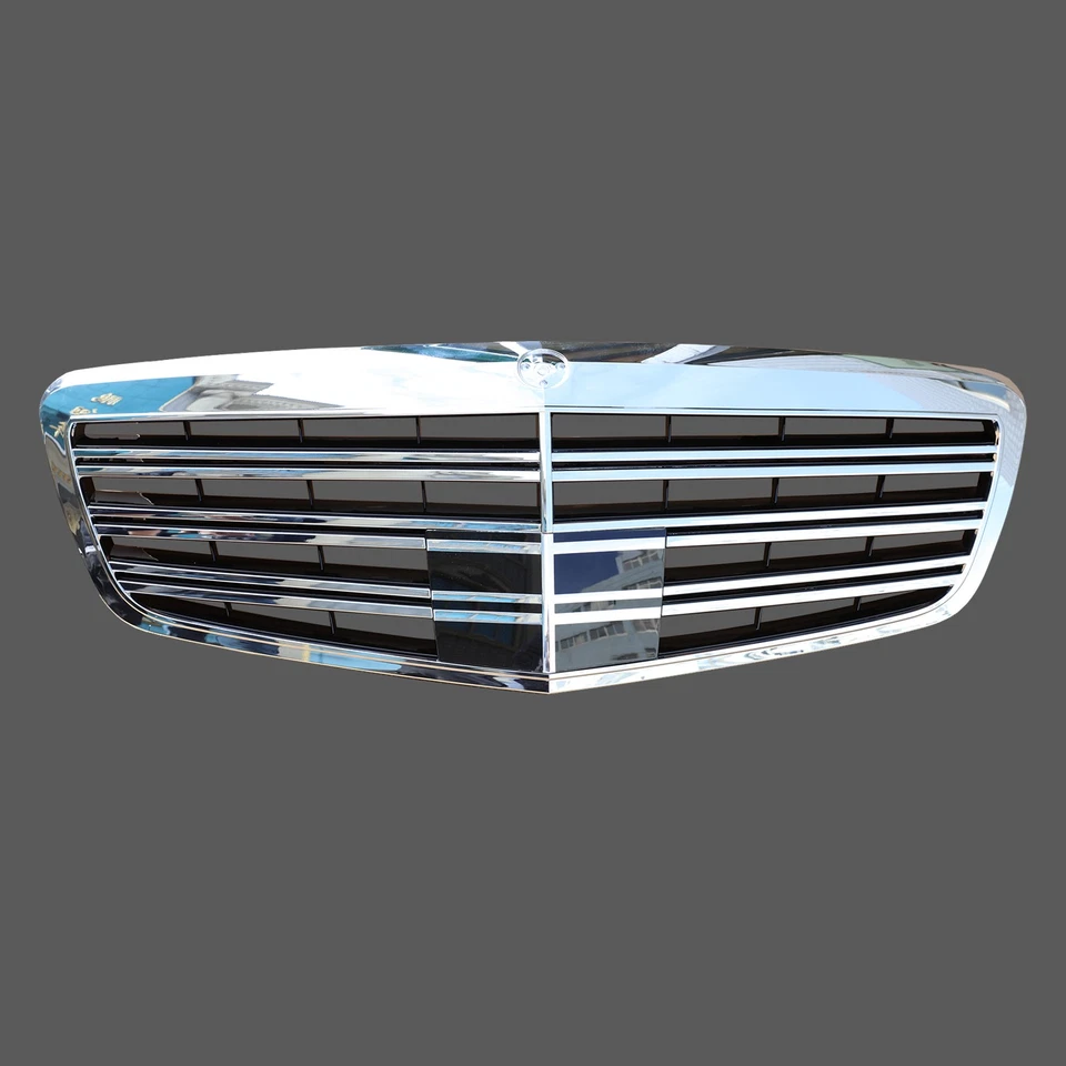 Chrome Front Grille for Mercedes Benz 2010-2013 S-Class W221 S550 S600 S63 S65 Foto 2 de 4
