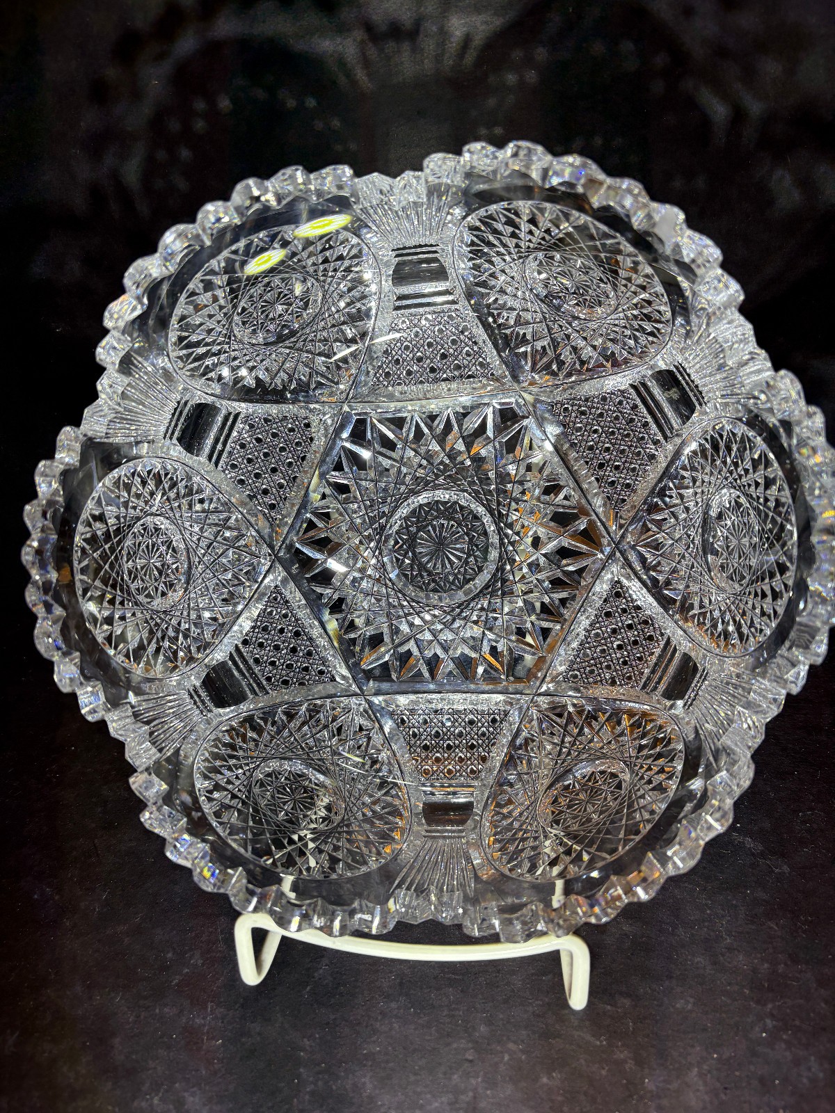 ABP,  American Brilliant, Cut Glass BOWL,  STUNNING!