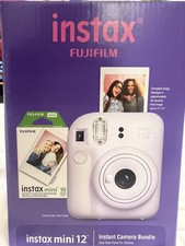 Fujifilm Instax Mini 12 Instant Camera Bundle Lilac Purple including idea book