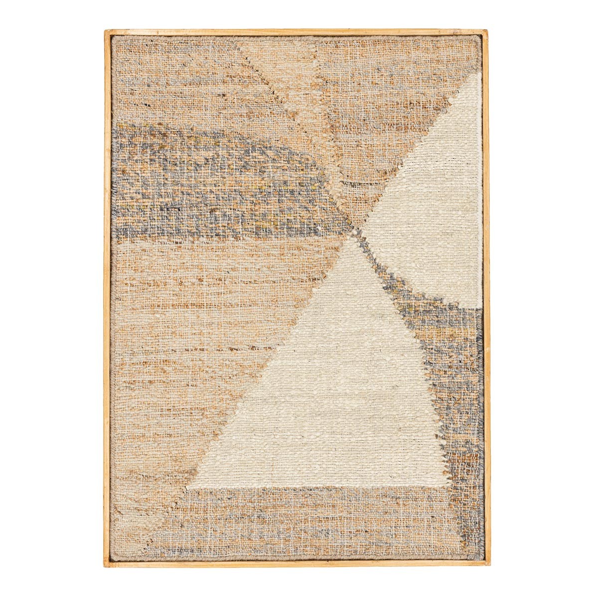 Tableau en jute Patricia 70x100cm beige pour créer une ambiance bohème dans votre salon cocooning