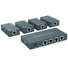 Hdmi Extender Splitter 1x4 1080p60hz Extending 165ft 50m Length Transmission O