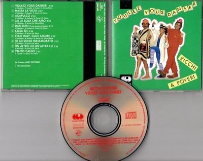 Ricchi E Poveri CD VOULEZ VOUS DANSER 1983 CGD Musica Italo Disco # CDLSM 100068