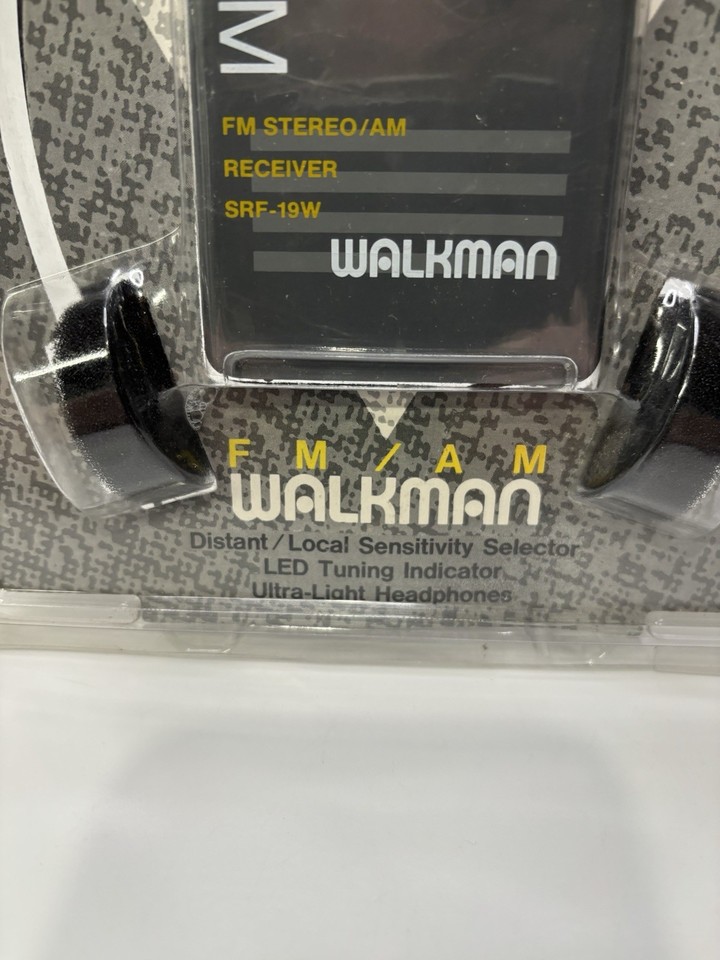 SONY WALKMAN SRF-19W AM/FM STEREO RECEIVER WITH HEADPHONES-NEW | eBay