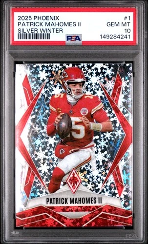 2025 PANINI PHOENIX SILVER WINTER #1 PATRICK MAHOMES II PSA 10