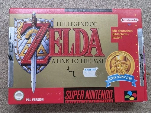 RARE M*Zelda A Link To The Past* SUPER Nintendo SNES  Boxed BOITE OVP NOE Sealed
