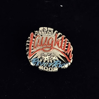 Marked Lady Hawk 23rd Annual River Run Laughlin 2003 Pinback Motorcycle Rally