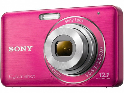 Sony Cybershot DSC-W310 12.1MP Digital Camera Works good &Charger SD Card Tested