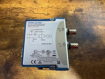 NI 9250 BNC 2-Ch 24-Bit 102.4kS/s Sound Vibration Input C Series 783827-01