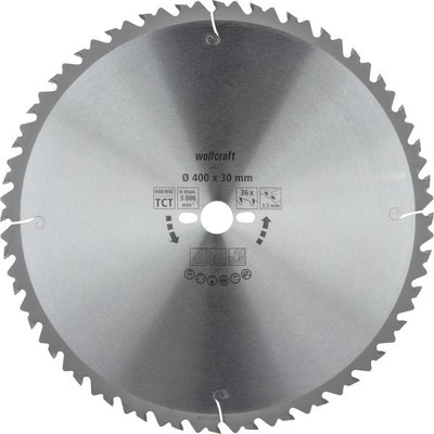 Wolfcraft Kreissägeblatt Serie grün Ø 400 mm Bohrung Ø 30 mm