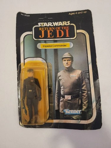 Vintage 1983 Starwars Return of The Jedi Imperial Commander Kenner Action Fig