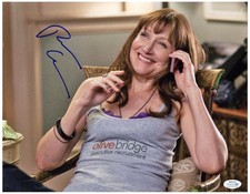 Patricia Clarkson Signed Autographed 11x14 Purple Lace Bra Photo ACOA