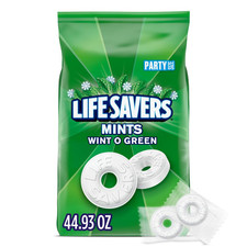 LIFE SAVERS Mints, Bulk Hard Candy Wint-O-Green Breath Mints, 44.93 Oz Party Siz