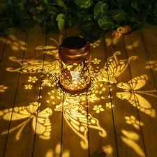 Fairy Solar Lanterns Outdoor Waterproof Hanging Solar Lights Butterfly Gifts for