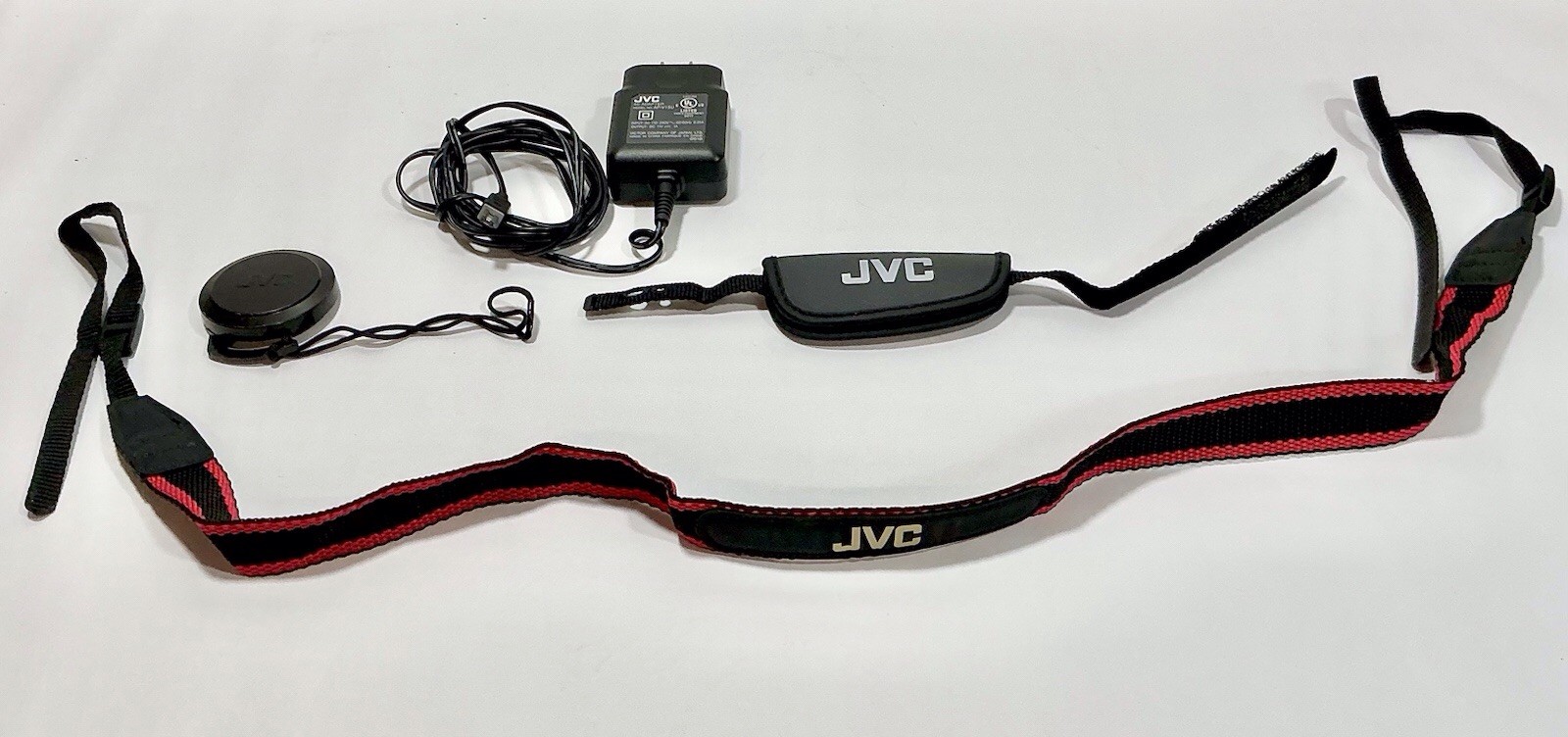Camera Lens Cap Cover, Hand & Neck Strap & Charger for JVC G
