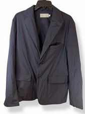 VINCE. Mens Size 40.M Tech Blazer 3 Button Full Zip Navy Jacket Solid Pockets