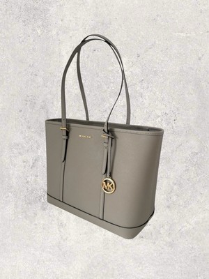 Michael Kors MK Jet Set Travel Large LG Tasche Shopper Hell Grau