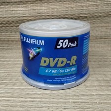 Fujifilm DVD-R 50 Pack disc audio/video 120 min 4.7 GB 8x Write Recordable New