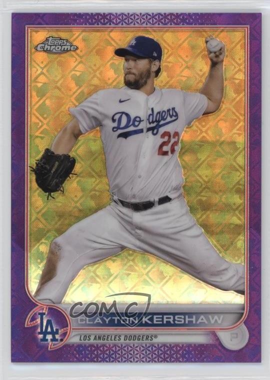 2022 Topps Chrome Logofractor Edition Purple Refractor /250 Clayton Kershaw 1g7n