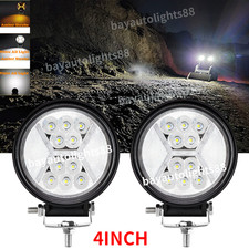 2PCS LED Work Lights fit Caterpillar Skid Steers Excavator Forklift Loader Grane