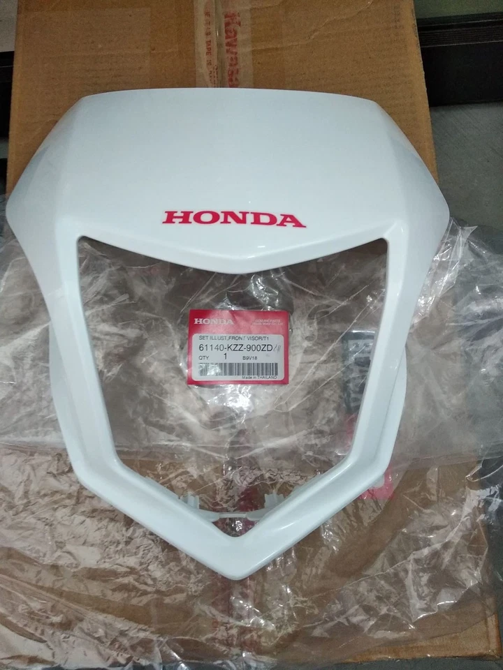 GENUINO Honda CRF 250 L Enduro 2012-2020 Faro Carenado Panel Visera Blanco Foto 4 de 4