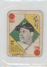 1951 Topps Red Backs Gus Bell (Dave on Card) #17 Rookie RC 0h6x. rookie card picture