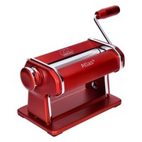 Marcato Atlas+ Nudelmaschine Rot Eloxiertem Aluminium Mit 4 Typen